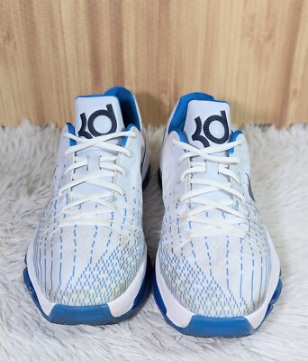 Size 7 - Nike KD 8 VIII White,/ Blue - 749375-144 | eBay Size 7 - Nike KD 8 VIII White,/ Blue - 749375-144 | eBay