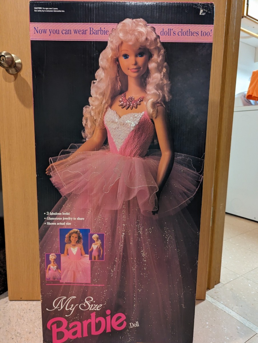 Vintage Mattel 1992 My Size Barbie 3' Doll with Original Box #2517