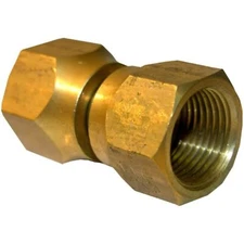 LASCO 17-5957 5/8-Inch Female Flare Swivel Brass Adapter