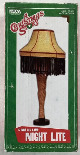 A Christmas Story Leg Lamp Night Light Plug In Wall 8” Tested Working NIB