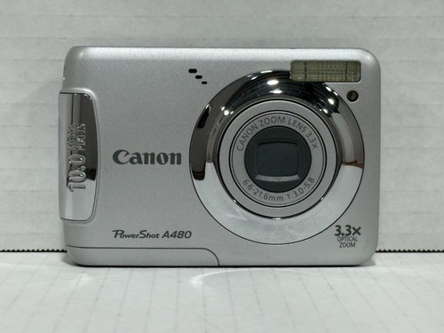 Canon PowerShot A480 10.0 MP 3.3x Opt. Zoom Compact Digital Camera No Batteries