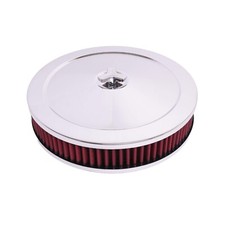 Chrome 10 Air Cleaner Set 4-barrel Carburetor 5-18 Neck Washable Muscle Car Chrome 10 Air Cleaner Set 4-barrel Carburetor 5-18 Neck Washable Muscle Car