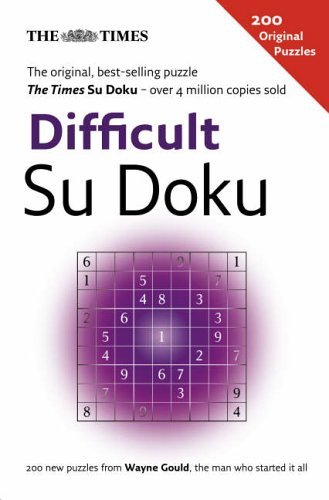 The Times Difficult Su Doku Book 1-Wayne Gould
