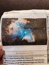 5D Diamond Painting Kit Somewhere Our There Night Sky 50x75 Cm