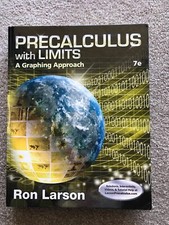 Precalculus with limits A Graphing Approach Larson 2015 EXCELLENT condition