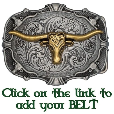 Boucle De Ceinture Métallique Longhorn Buffalo Biker UK Bull USA Cowboy Western - Photo 1/3