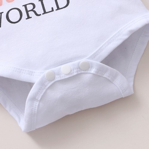 Neugeborenes Baby Mädchen Blumen Strampler Body Overall Stirnband 4-teilig Outfit Kleidung - Bild 3 von 7
