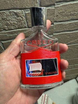 Empty Creed viking cologne 50 ml bottle