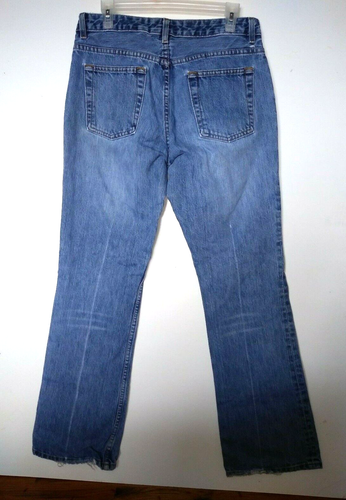 Banana Republic blaue Damenjeans Größe 10 mittlerer Bund abgenutzt 32 x 32 Bootcut gebraucht, in einwandfreiem Zustand - Bild 2 von 8