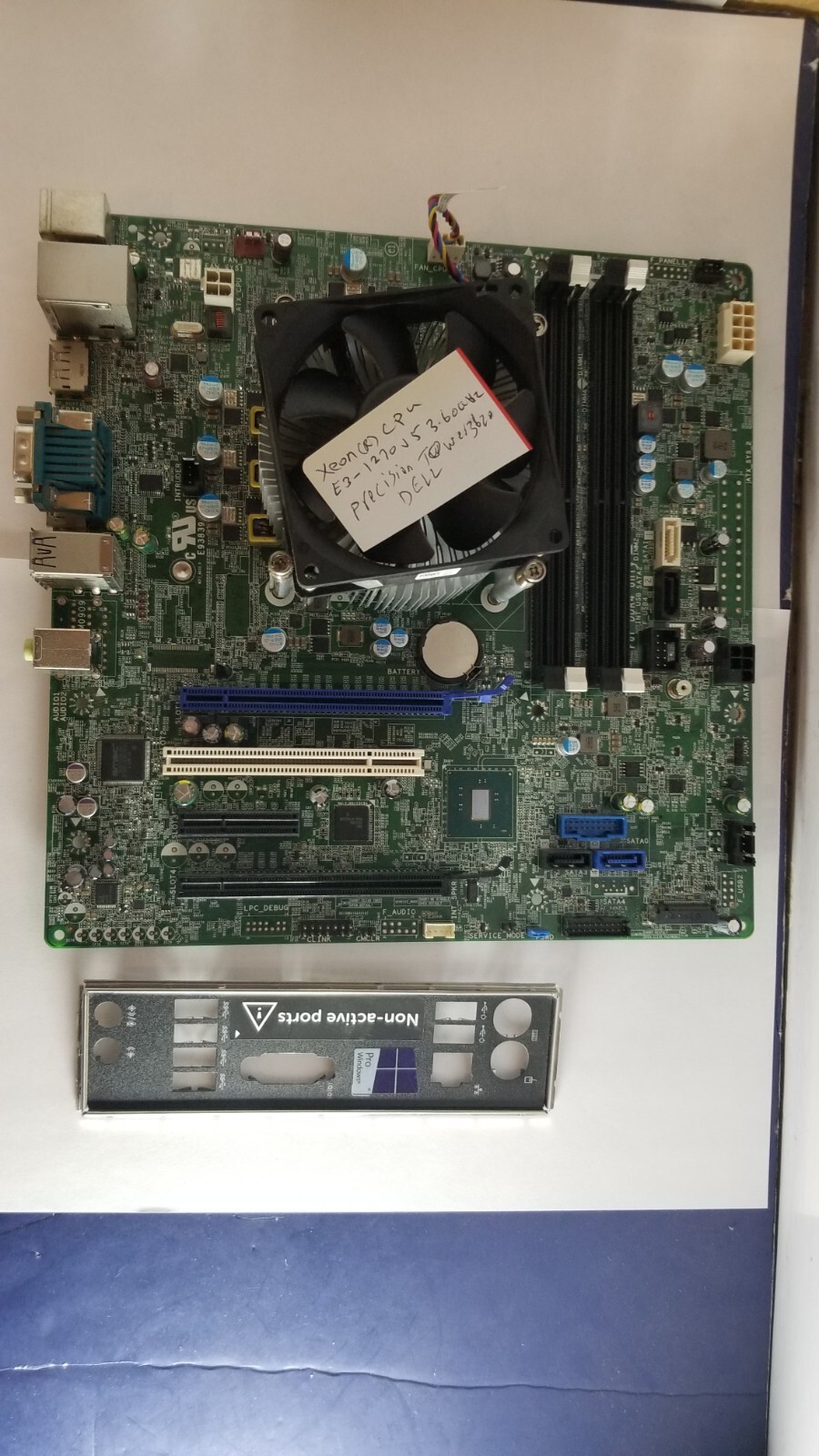 DELL PRECISION TOWER 3620 09WH54 MOTHERBOARD WI/O SHIELD+ XEON E31270