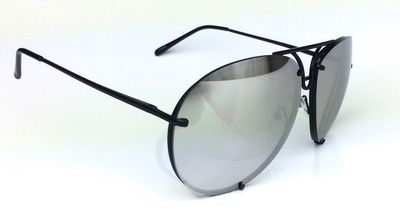 1353 Sunglasses Oversize Aviator Black Wire Frames UV NWT 1353 Sunglasses Oversize Aviator Black Wire Frames UV NWT main image 3