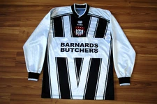 BRIGG TOWN FC HOME FOOTBALL SHIRT ERREA LONGSLEEVE #16 SIZE MENS SMALL VINTAGE