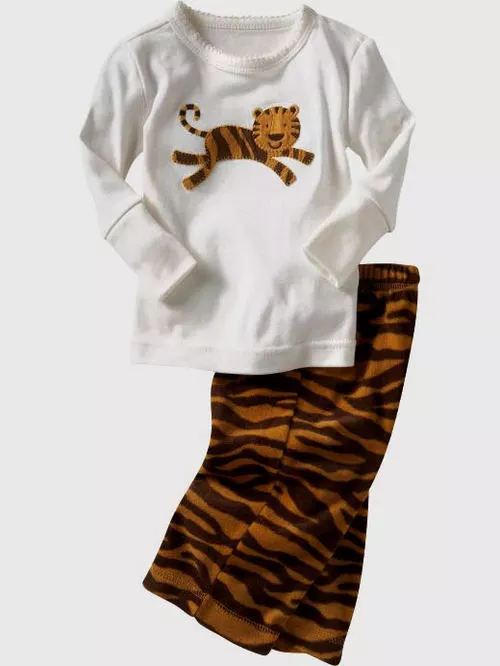 Baby tiger pajamas sale