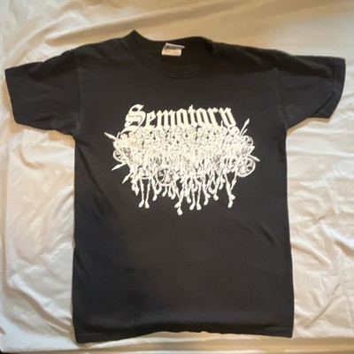 Bayside Heavy Weight Graphic Print T-Shirt Sematary Haunted Mound Small