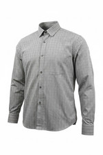 Michael Kors Men  s 17  34/35 Purple Plaid Long Sleeve Button-Down Dress Shirt