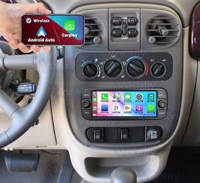 Para 2003-2005 Chrysler PT Cruiser Coche Apple CarPlay Navegación Radio