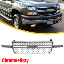 Chrome Grille Honeycomb Style For 2003-2007 Silverado 1500 2500 3500 Hd
