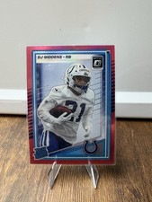 2025 Panini Donruss Optic - Rated Rookie DJ Giddens #258 Pink Prizm (RC)