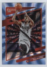 2021-22 Panini Donruss Holo Light Blue Laser 12/60 CJ McCollum #110 7n6
