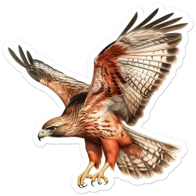 SOUTHERN STICKERZ Hawk Falcon Merlin - Vinyl Decal Sticker - Car Window Laptop - ebn11175