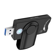 USB 3.0 Smart Card Reader SIM/DOD/CAC/National/Goverment ID Adapter for Windows