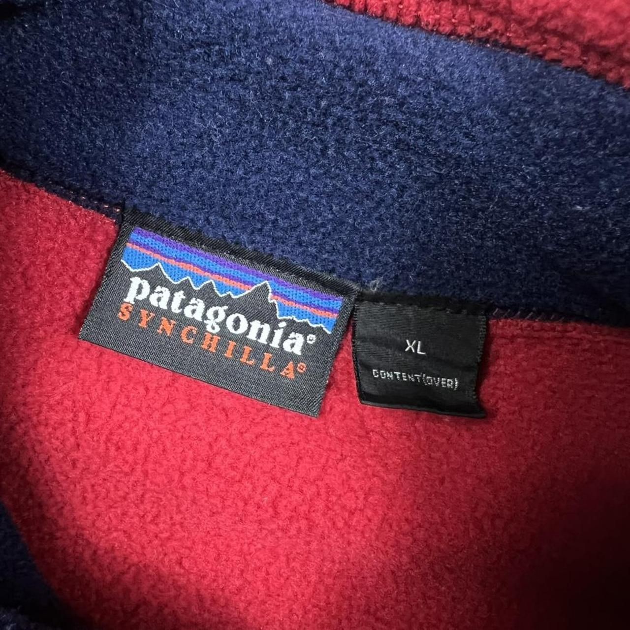Vintage 90s Patagonia Synchilla Bodywarmer Fleece Vest XL Mens Red Outdoors image 5