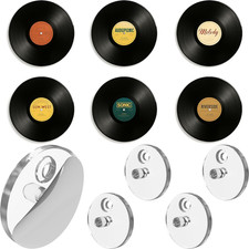 Adhesive Vinyl Wall Mount for Discs 4-Pack   Strong Hold Record Holder Wall, M