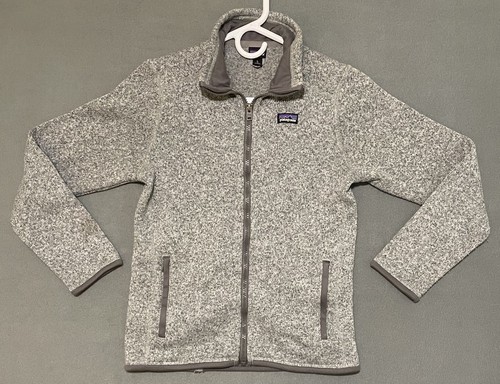 Patagonia Kids' Better Sweater Fleece Jacket Gray Youth Large Sty 65732 Unisex