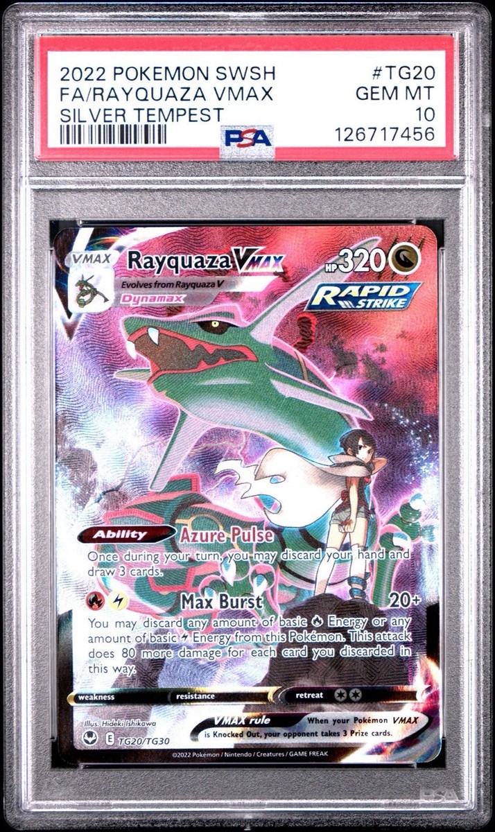 PSA 10 Rayquaza VMAX TG20/TG30 Silver Tempest Trainer Gallery