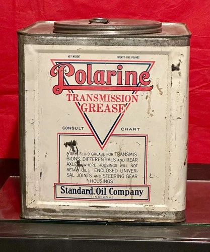 Polarine  Transmission Grease Can 25 lb. Standard Oil Company Indiana, AMOCO