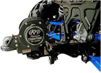KFI ATV UTV Tiger Tail Black Tow System & 1.25'' Receiver Adjustable Mount Kit
