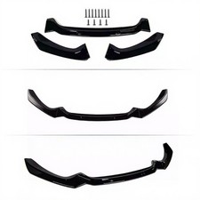 BMW 1 Series F20 F21 2015-2019 M Sport LCI Front Splitter Lip Black