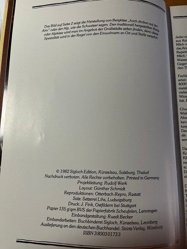 Alexander Ettl, KÄSE. Mit 75 pikanten Rezepten. Sigloch Edition 1982 - Bild 3 von 3