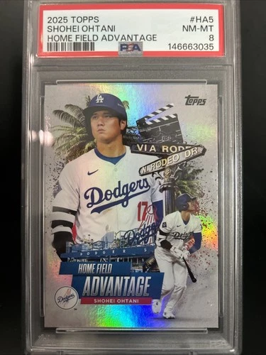 2025 Topps Shohei Ohtani Dodgers Home Field Advantage #HA5 PSA 8