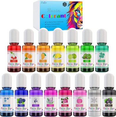 Epoxidharz Farbe - 15 Farben Konzentrierte Epoxy Resin Pigment Für DIY Harz Kuns