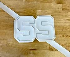 3D Bumpers -  MSU Spartans Decals & Center Stripe For Full size Football Helmet