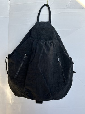 Gaiam Yoga Knapsack Single Strap Backpack Tote Bag Black Pockets Crossbody T95