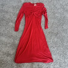 NWT FARM RIO Women's Midi Dress Size L Red