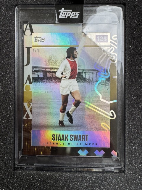 Topps Ajax 125th Anniversary Sjaak Swart Heroes of De Meer 1/1 Gold one of one