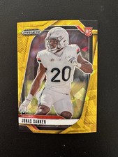 2025 Panini Prizm Draft Picks - Jonas Sanker #142 Gold Ice Prizm (RC)