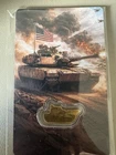 Gold Tank US Army Art Bar 1/1000th Oz .999 Fine Gold Eagle Bullion COA Limited