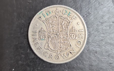 1951 George VI Half Crown Coin