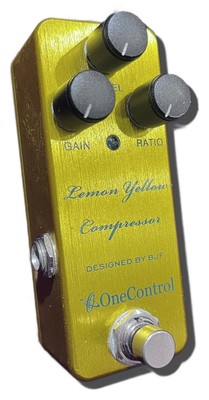 ONE CONTROL Lemon Yellow Compressor Pedal 4702 Tested & Works