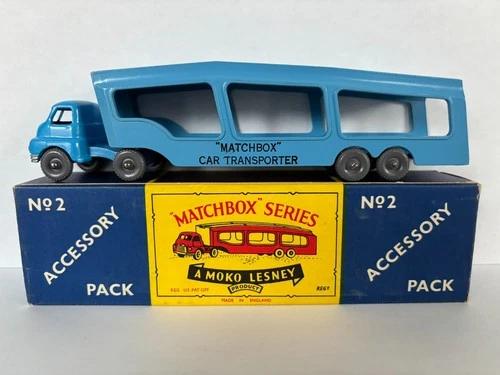 Vintage Matchbox Series No. 2 Car Transporter Accessory Pack w/ Box
