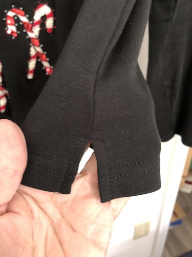Maglione Natalizio Jack B Quick Nero Rosso Paillettes Canne di Caramelle Ecopelliccia Taglia L - Foto 6 di 11