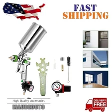 Professional HVLP Gravity Feed Air Spray Gun 2.5mm Nozzles US Stock
