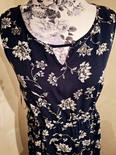 Maxikleid Sommerkleid Blau Blumen Gr. 38 Kleid Lang v. Yessica - Bild 4 von 12