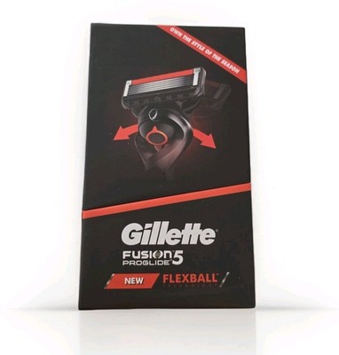 Gillette Fusion 5 ProGlide Flexball Technology Razor w/ 4 Blade Refill NEW ISSUE