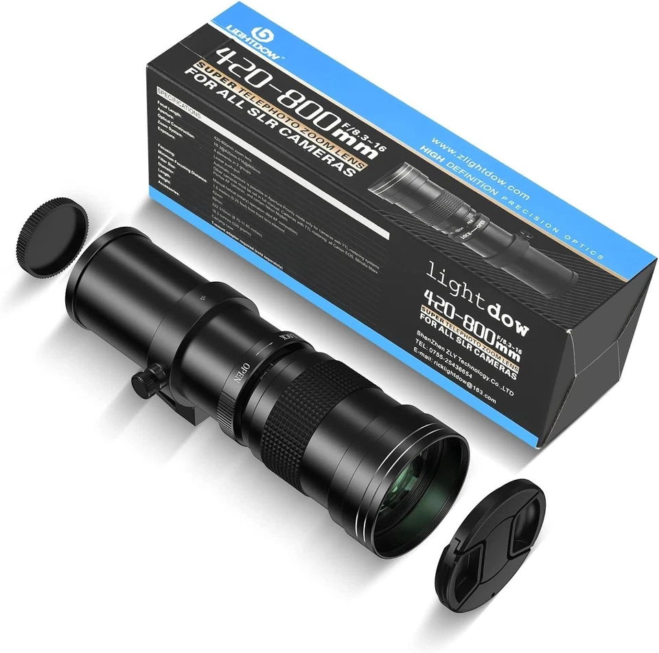 EF/EF-S 420-800mm F8.3 Telephoto Zoom Lens(MF) for Canon EOS Rebel T8i/T7i/T7... - Image 3 of 4