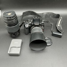 Canon Rebel XTi DSLR Camera Bundle 2 Lenses 18-55 75-300 Battery Charger Works